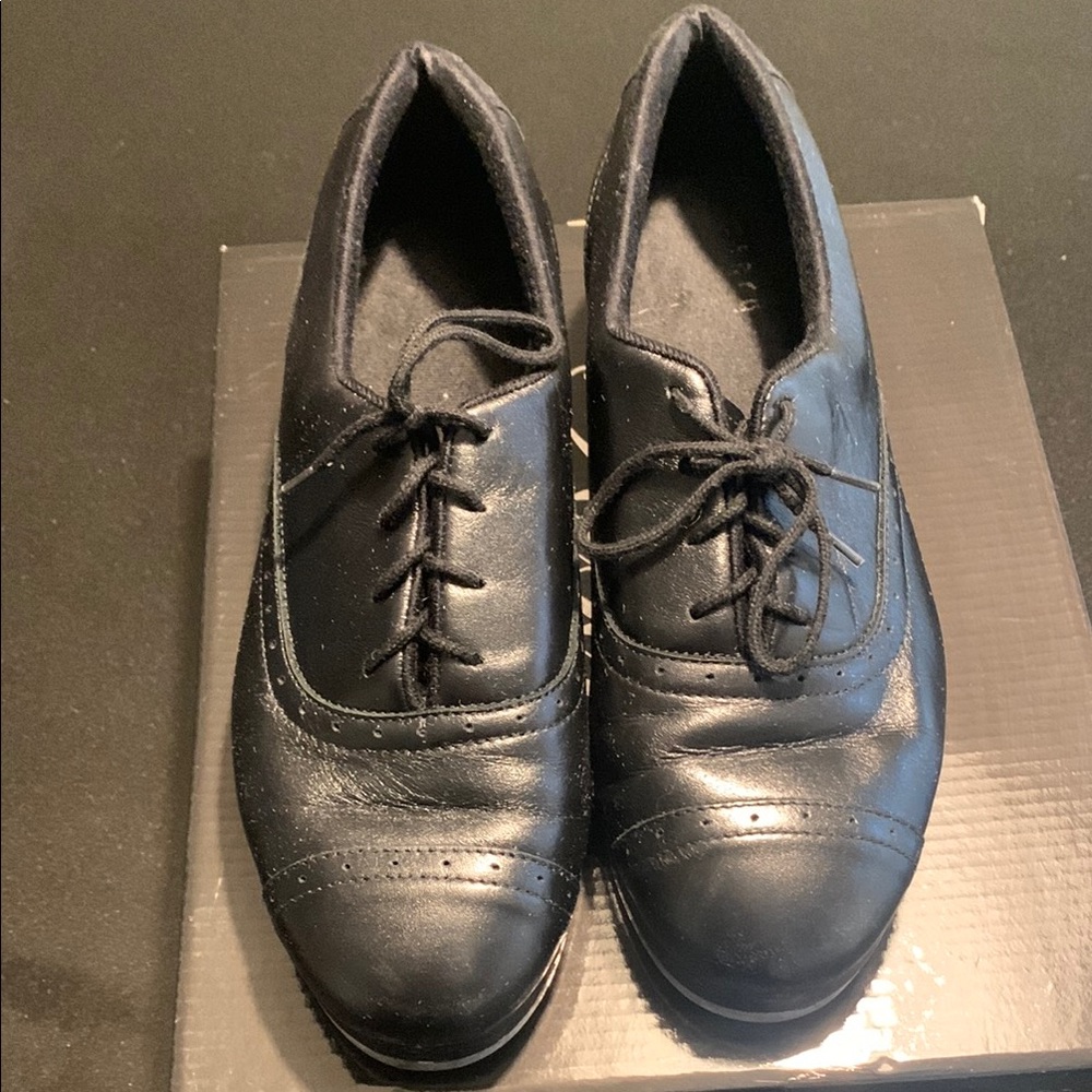 Bloch Ladies Jason Samuels Smith Black Leather Lace-Up Shoes